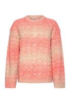 Monki Cable Knitted Sweater Korall