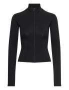 Gina Tricot Soft Touch Zip Jacket Svart