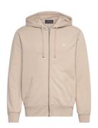 Polo Ralph Lauren Loopback Fleece Full-Zip Hoodie Beige