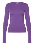 Weekday Slim Fitted Long Sleeve Lila