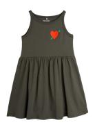 Mini Rodini Arrowed Heart Emb Tank Dress Svart