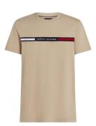 Tommy Hilfiger Hilfiger Chest Insert Tee Beige