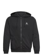 Converse Star Chevron Full Zip Hoodie Black Svart