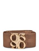 Dante6 D6 Motif Logo Tape Belt Gold Beige