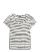 Superdry Scoop Neck Tee Vit