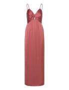 Malina Patrizia Cut Out Slip Maxi Dress Rosa