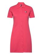 Tommy Jeans Tjw Badge Pique Polo Dress Rosa