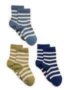 Mp Denmark Eli Socks - 3-Pack Marinblå