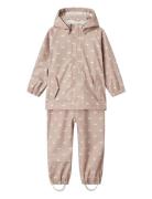 Lil'Atelier Nmfladry10 Rain Set Aop Fo Lil Rosa