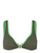 Seafolly Beach Bound Ring Front Tank Khaki Green