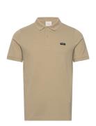 Calvin Klein Stretch Pique Slim Polo Beige