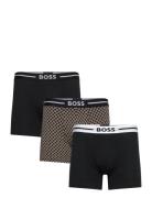 BOSS Boxerbr 3P Bold Des Svart