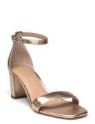 Lauren Ralph Lauren Logan Metallic Nappa Leather Sandal Guld