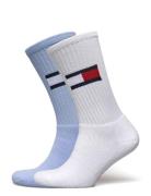 Tommy Hilfiger Th Uni Tj Sock 2P Flag Vit