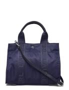 Lauren Ralph Lauren Nylon Small Stevie Tote Bag Marinblå