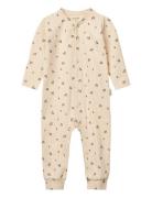 Liewood Birk Printed Pyjamas Jumpsuit Kräm