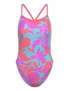 Speedo Womens Allover Digital Vback Lila