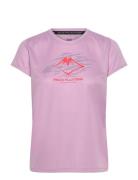 Asics Fujitrail Logo Ss Top Rosa