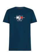 Tommy Hilfiger Hilfiger Flag Sailing Tee Marinblå