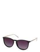 Pilgrim Vanille Sunglasses Black/Gold Svart