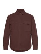 Mads Nørgaard Dyed Canvas Skyler Shirt Brun