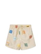 Liewood Duke Printed Board Shorts Beige