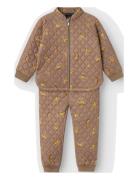 Name It Nmmmoon Quilted Set Aop Fo Brun