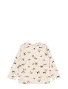 Petit Piao T-Shirt L/S Printed Beige