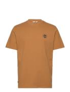 Timberland Washed Boot Lab Back Graphic Tee Brun