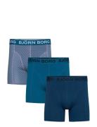 Björn Borg Cotton Stretch Boxer 3P Blå