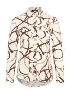 Lauren Ralph Lauren Slim Fit Belting-Print Jersey Shirt Kräm