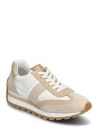 Lauren Ralph Lauren Dani Suede & Leather Sneaker Beige