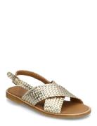 ANGULUS Sandals - Flat - Open Toe - Op Guld