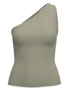 Selected Femme Slfanna Shoulder Top Grön