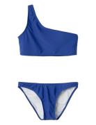 LMTD Nlfzilse Shoulder Bikini Blå