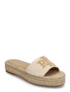 Lauren Ralph Lauren Polly Cross-Dyed Canvas Espadrille Beige