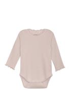 Huttelihut Body Ls Rib Rosa