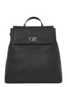 Calvin Klein Ck Backpack With Conv Strap_Tex Svart