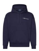 Polo Ralph Lauren Relaxed Fit Logo Fleece Hoodie Marinblå